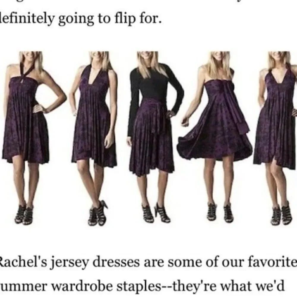 Rachel Pally Jersey Dress 5 in one dress Skirt geometric floral design M BoxI